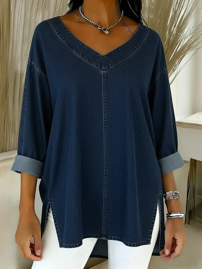 Blusa casual sofisticada para mujer, moderna y ligera para otoño o primavera