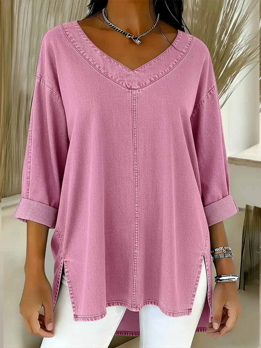 Blusa casual sofisticada para mujer, moderna y ligera para otoño o primavera