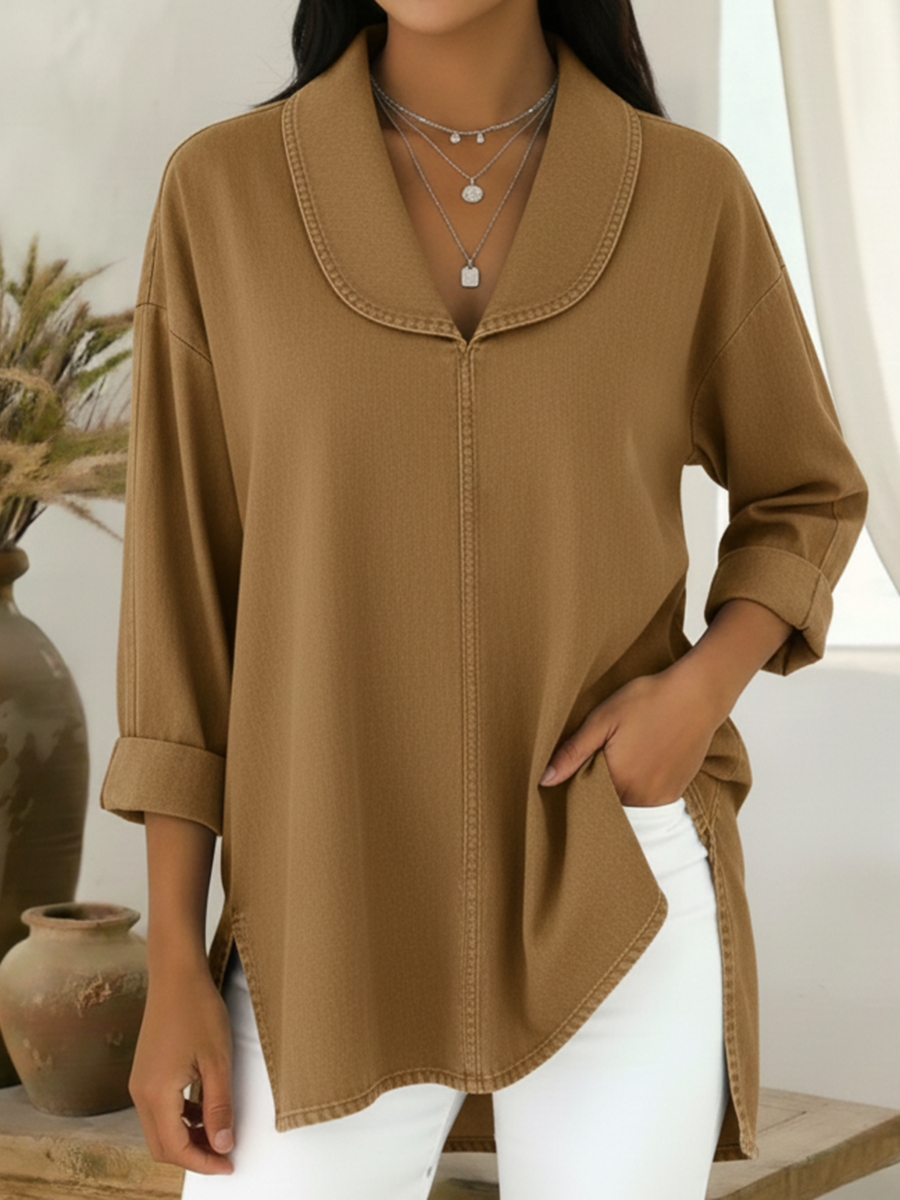 Blusa casual elegante para mujer, ligera y versátil para diario u oficina