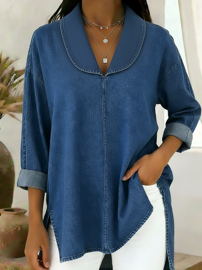 Blusa casual elegante para mujer, ligera y versátil para diario u oficina