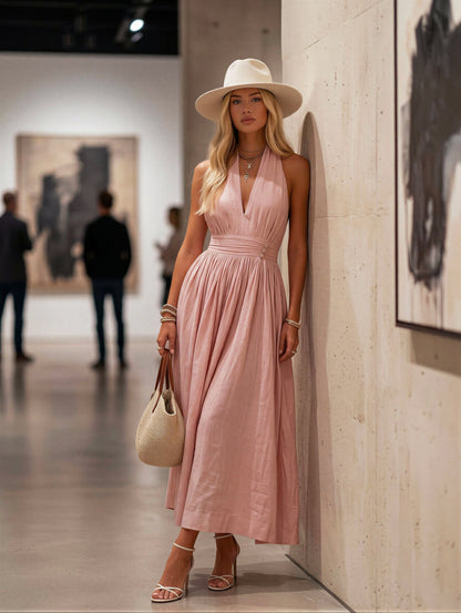 Vestido Elegante Estilo Veraniego Confeccionado Especial Diseño
