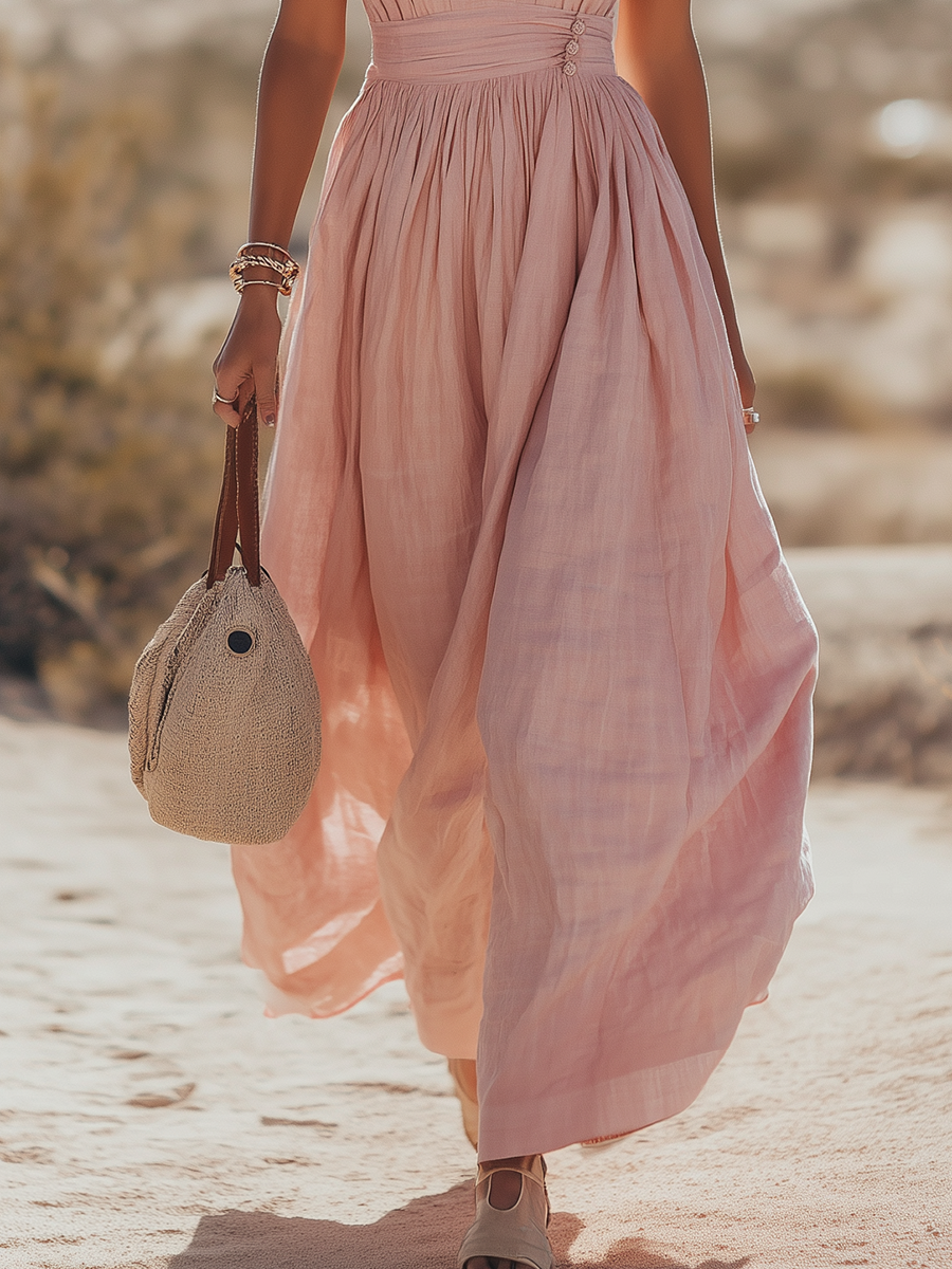 Vestido Elegante Estilo Veraniego Confeccionado Especial Diseño