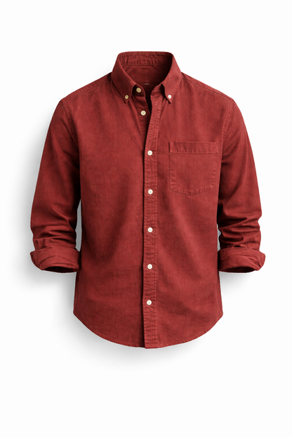 Camisa de lino con botones para hombre - fresca y elegante