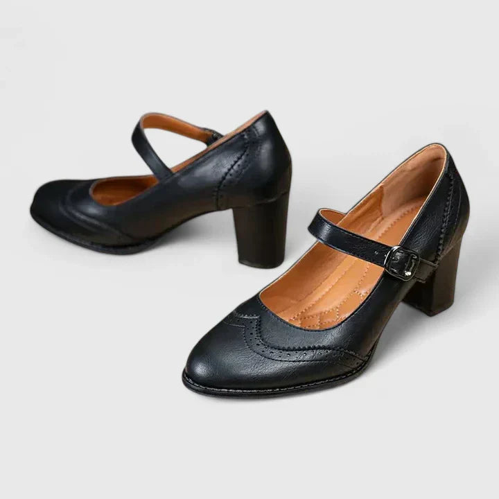 Zapatos con Hebilla Taco Bloque