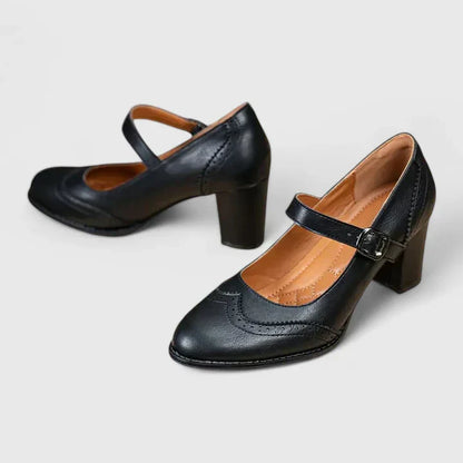 Zapatos con Hebilla Taco Bloque