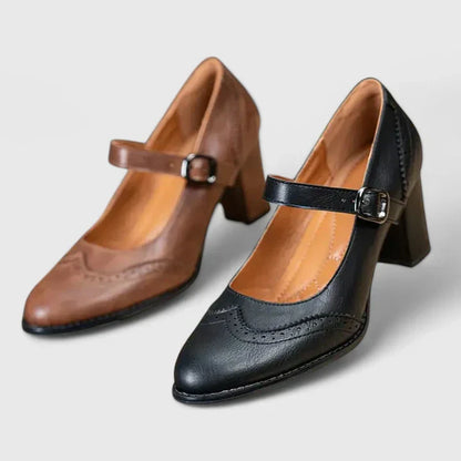 Zapatos con Hebilla Taco Bloque