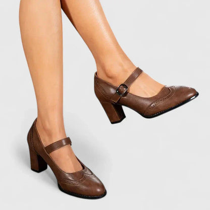 Zapatos con Hebilla Taco Bloque
