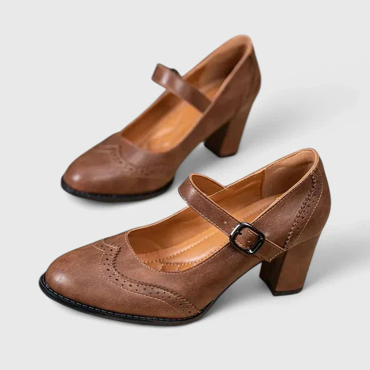 Zapatos con Hebilla Taco Bloque