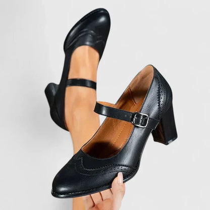 Zapatos con Hebilla Taco Bloque