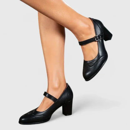 Zapatos con Hebilla Taco Bloque