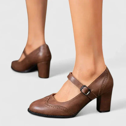 Zapatos con Hebilla Taco Bloque