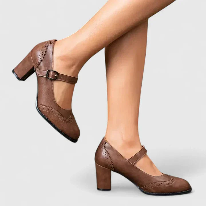Zapatos con Hebilla Taco Bloque