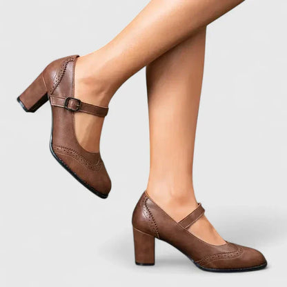 Zapatos con Hebilla Taco Bloque