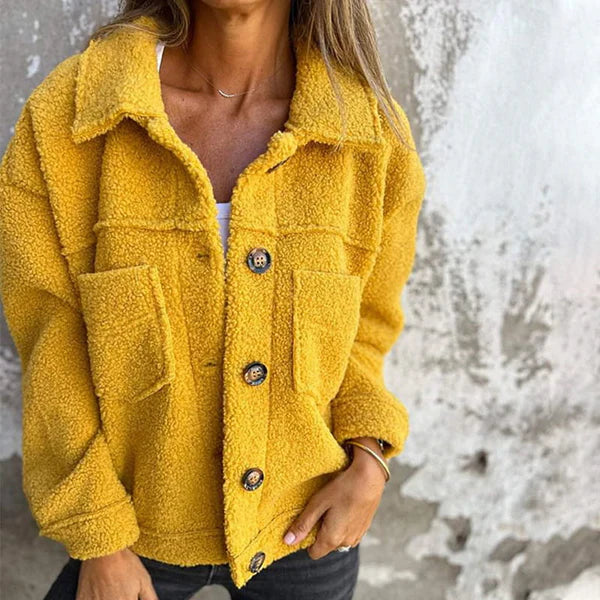 Elena | Chaqueta de Dama con Botones y Cuello Clásico para Mujer