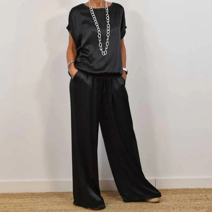 Traje elegante de dos piezas con blazer y pantalón para mujer, sofisticado para oficina o evento