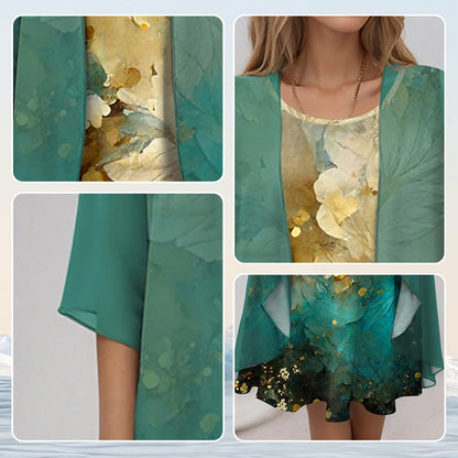 Conjunto Elegante de 2 Piezas Para Mujer - Estilo Sofisticado