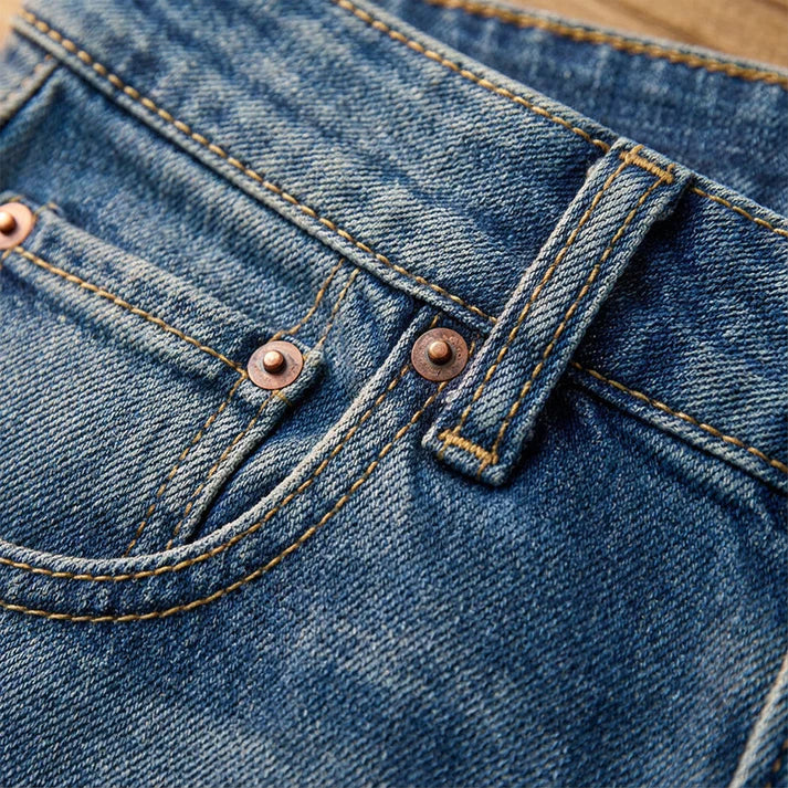 Pantalones vaqueros de cintura alta y pierna ancha para mujer, diseño moderno y confortable