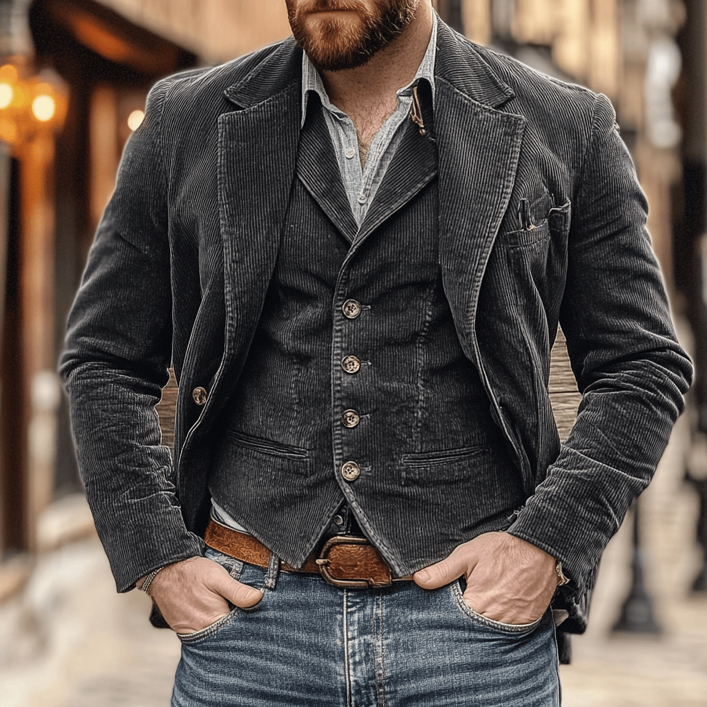 Cristian | Conjunto de Blazer y Chaleco Entallado para Hombre