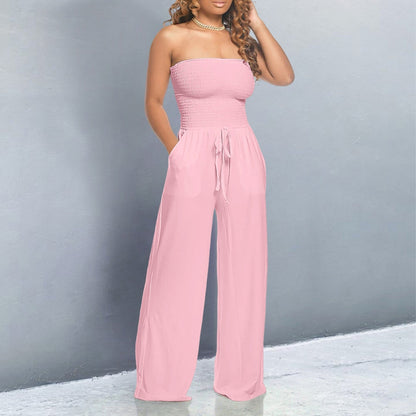 Trendy Off - Shoulder Jumpsuit - bellanza