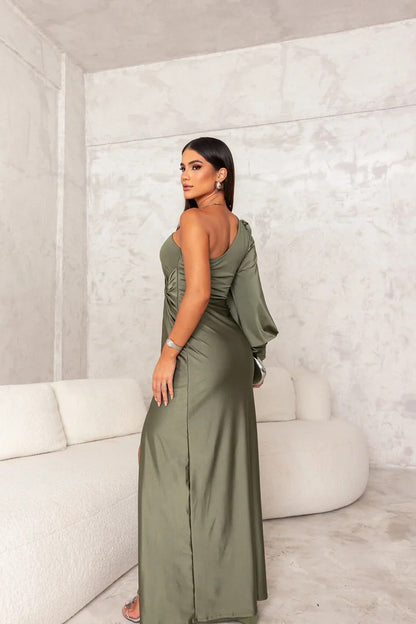 Vestido de silueta elegante para mujer, ligero y sofisticado para fiesta