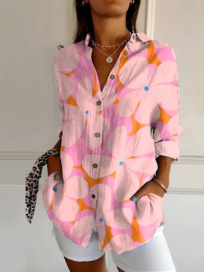 Blusa femenina con estampado delicado - sofisticada y con carácter