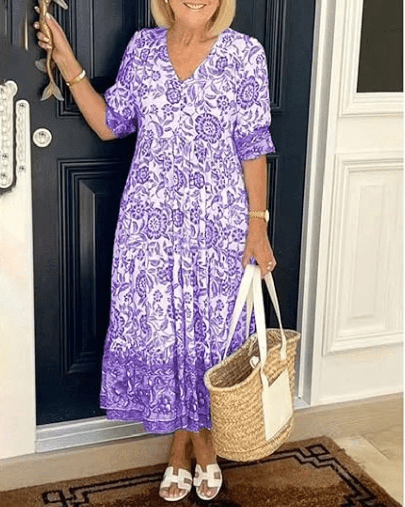 Vestido de verano elegante y cómodo para mujer, ligero y versátil para diario