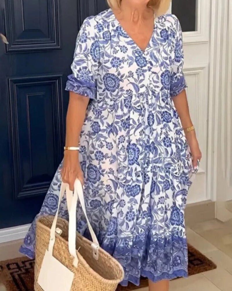 Vestido de verano elegante y cómodo para mujer, ligero y versátil para diario