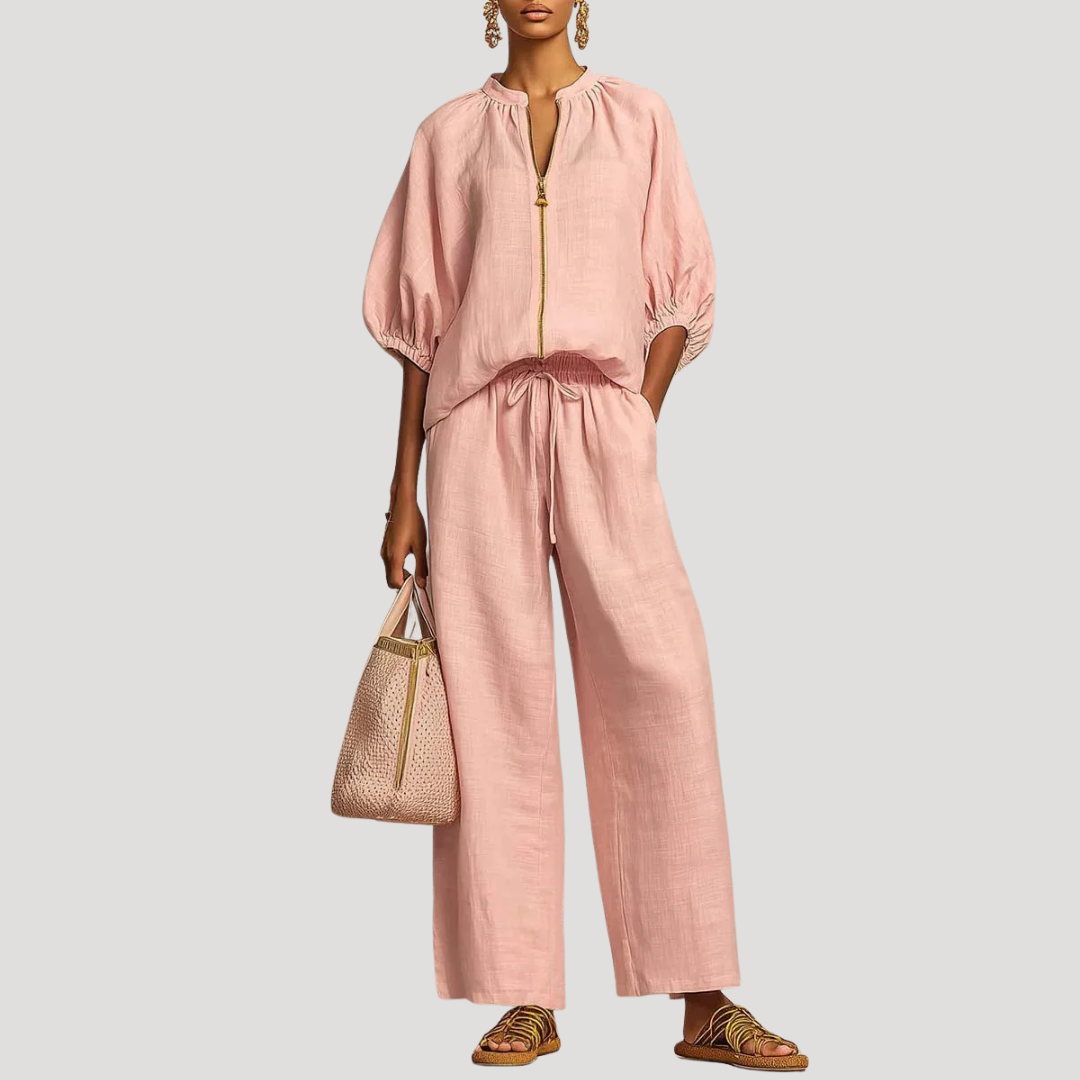 Conjunto de cremallera frontal para mujer - Verano