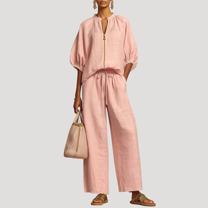 Conjunto de cremallera frontal para mujer - Verano