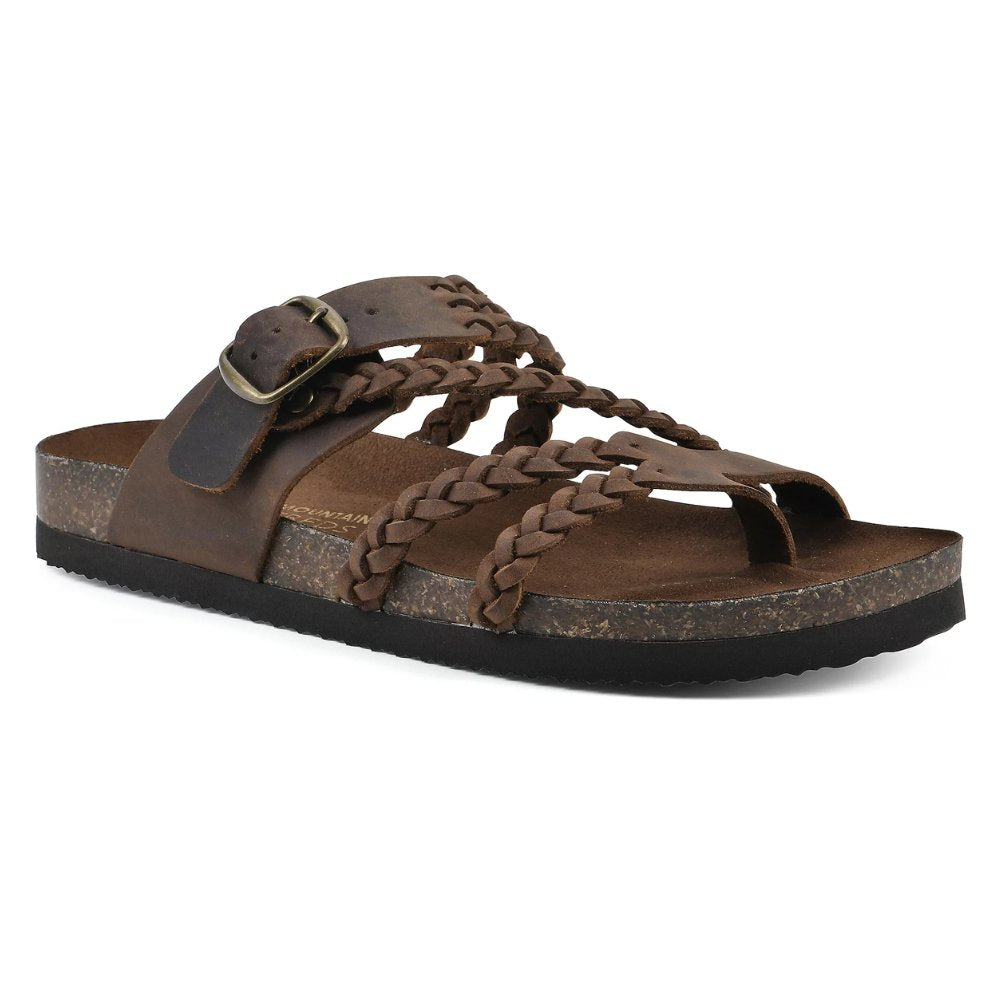Sandalias Trenzadas Hebilla Corcho