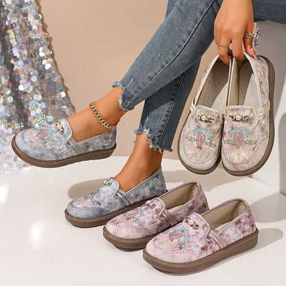Mocasines Fleur floreado Brodées deslizante-on