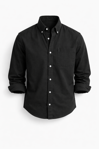 Camisa de lino con botones para hombre - fresca y elegante